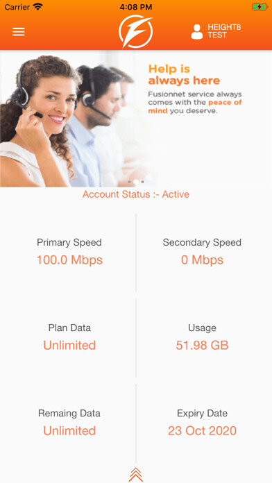 Emulate iPhone app My FusionNet Broadband using MyAndroid Emulate iPhone app My FusionNet Broadband using MyAndroid