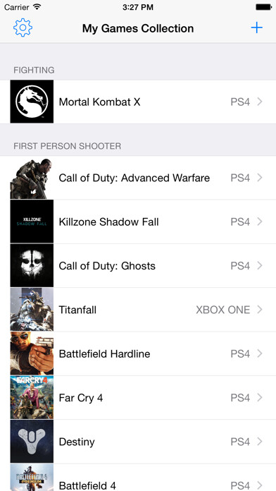 Emulate iPhone app My Games Collection using MyAndroid