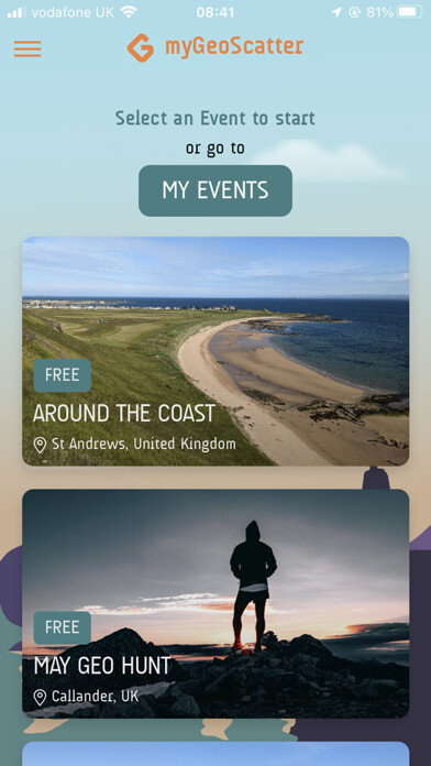 Run android online APK myGeoScatter, scavenger hunt from MyAndroid or emulate myGeoScatter, scavenger hunt using MyAndroid