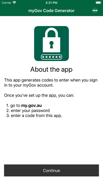 Emulate iPhone app myGov Code Generator using MyAndroid Emulate iPhone app myGov Code Generator using MyAndroid