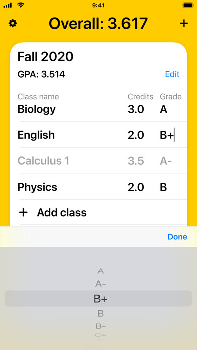 Emulate iPhone app MyGPA - Tracker using MyAndroid Emulate iPhone app MyGPA - Tracker using MyAndroid