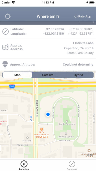 Emulate iPhone app My GPS Navigation Tracker using MyAndroid