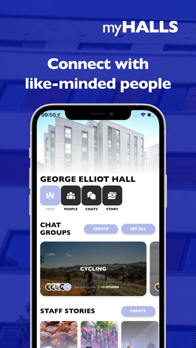 Emulate iPhone app myHALLS using MyAndroid
