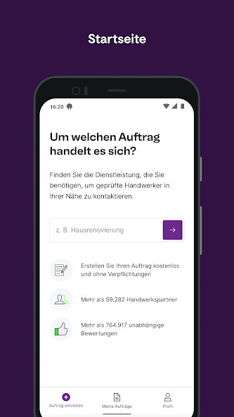 Run android online APK MyHammer from MyAndroid or emulate MyHammer using MyAndroid Run android online APK MyHammer from MyAndroid or emulate MyHammer using MyAndroid
