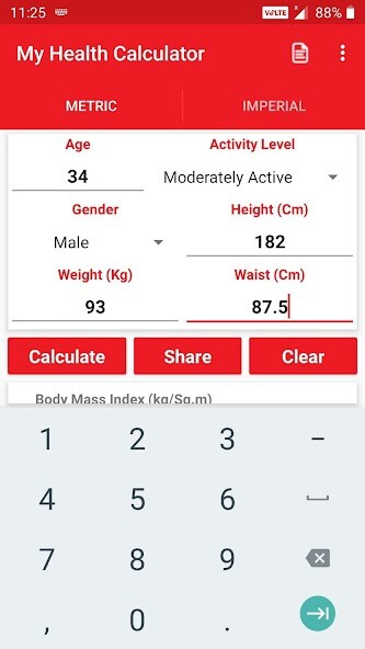 Emulate Android APK My Health Calculator