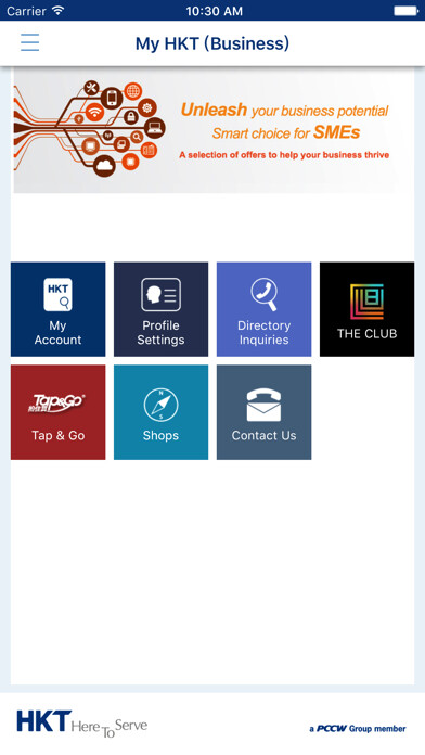 Emulate iPhone app My HKT (Business) using MyAndroid