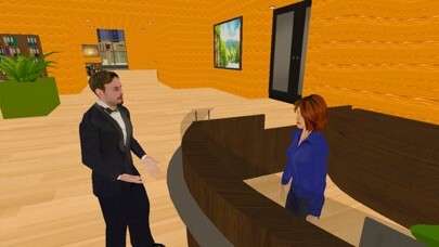 Emulate iPhone app My Hotel Manager Boy Game using MyAndroid