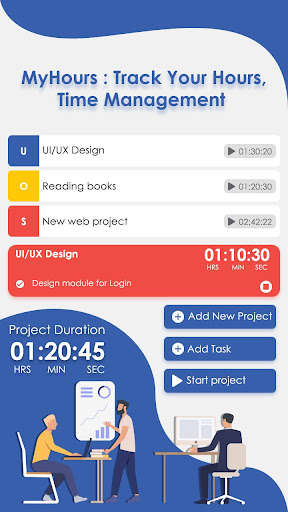 Run android online APK MyHours : Track Your Hours, Time Management from MyAndroid or emulate MyHours : Track Your Hours, Time Management using MyAndroid