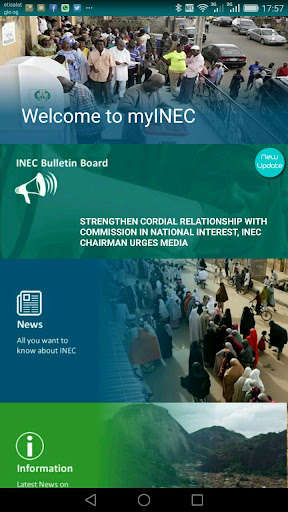 Run android online APK myINEC: Official app of INEC from MyAndroid or emulate myINEC: Official app of INEC using MyAndroid Run android online APK myINEC: Official app of INEC from MyAndroid or emulate myINEC: Official app of INEC using MyAndroid