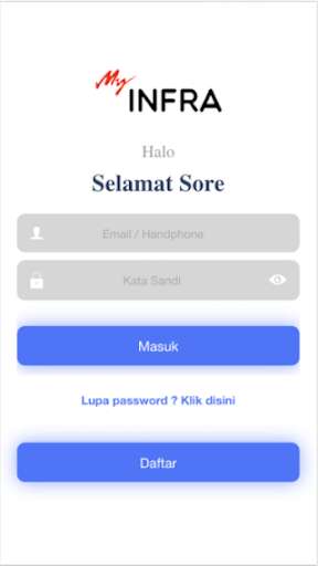 Run android online APK My Infra from MyAndroid or emulate My Infra using MyAndroid