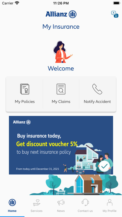 Emulate iPhone app My Insurance - AZLA using MyAndroid