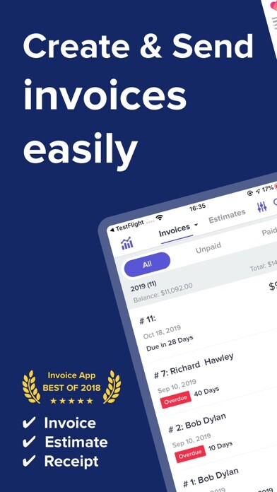 Emulate iPhone app myInvoice, swift invoice lite using MyAndroid Emulate iPhone app myInvoice, swift invoice lite using MyAndroid