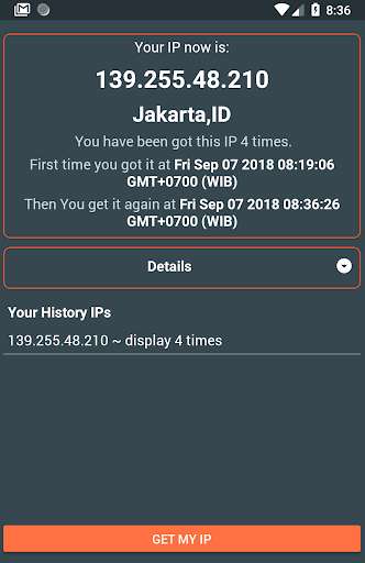 Run android online APK My IP Now - Never get same IP! from MyAndroid or emulate My IP Now - Never get same IP! using MyAndroid