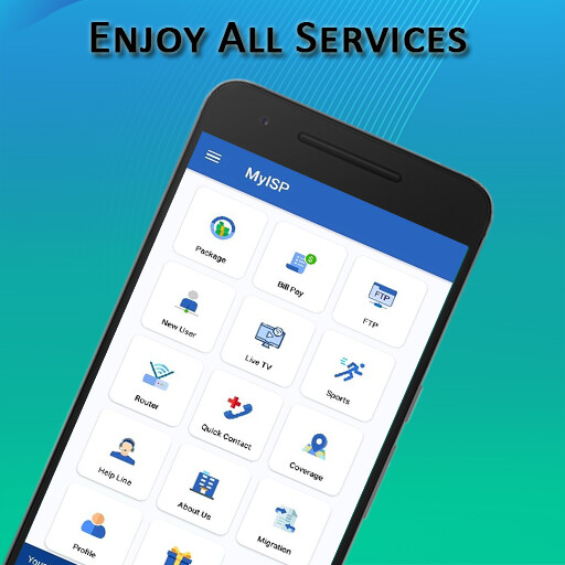 Run android online APK My ISP from MyAndroid or emulate My ISP using MyAndroid