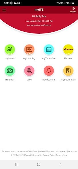 Run android online APK myITE from MyAndroid or emulate myITE using MyAndroid
