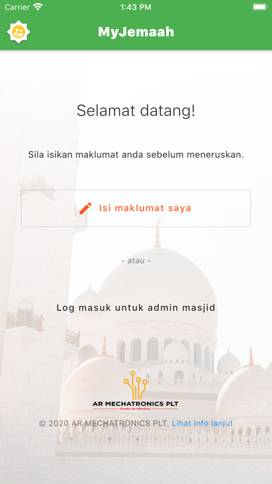 Emulate iPhone app MyJemaah using MyAndroid