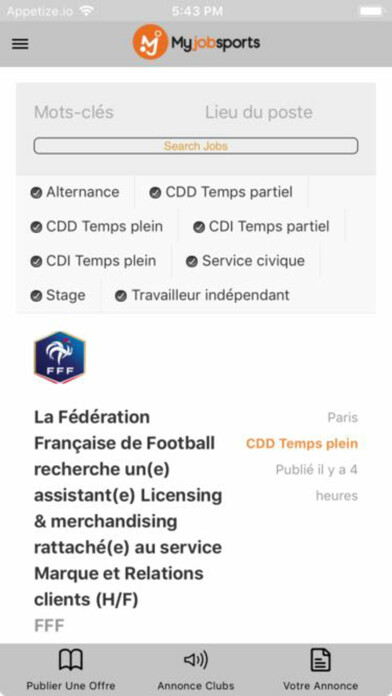Emulate iPhone app Myjobsports using MyAndroid Emulate iPhone app Myjobsports using MyAndroid