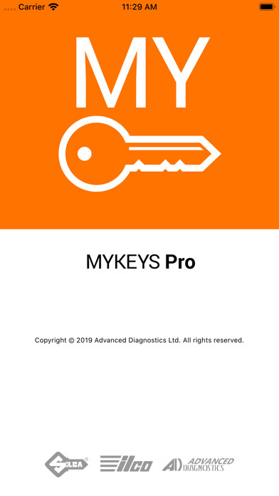 Emulate iPhone app MYKEYS Pro using MyAndroid
