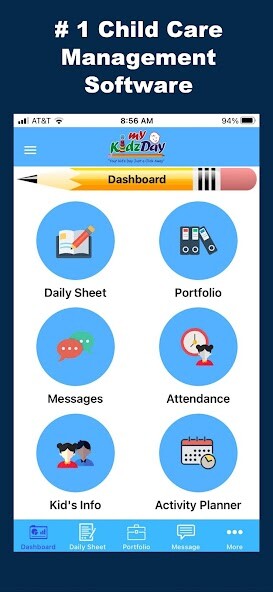 Emulate iPhone app myKidzDay Parent-Childcare App using MyAndroid Emulate iPhone app myKidzDay Parent-Childcare App using MyAndroid