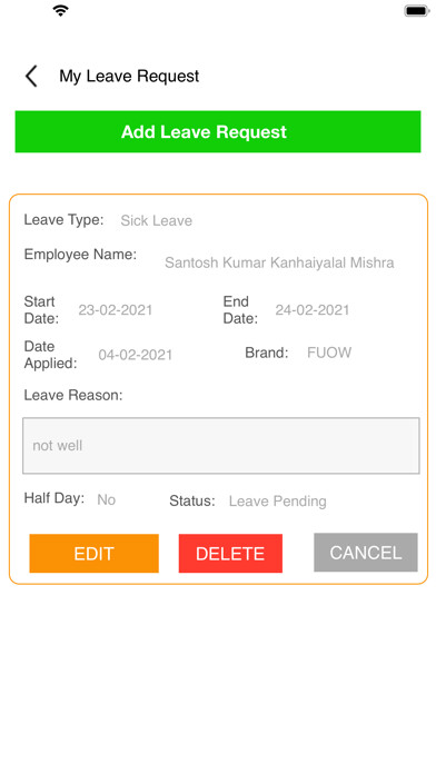 Emulate iPhone app My Leave Monitor using MyAndroid