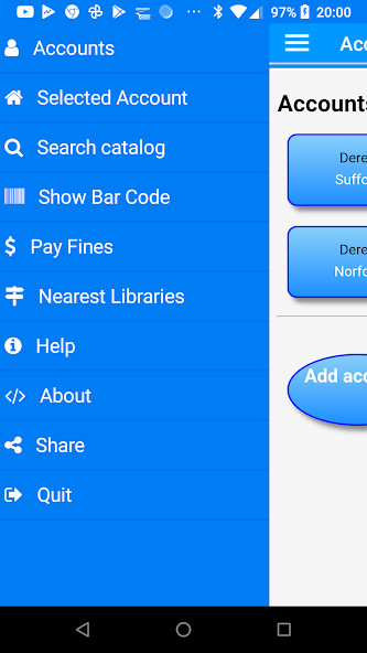 Emulate Android APK MyLib for UK Libraries