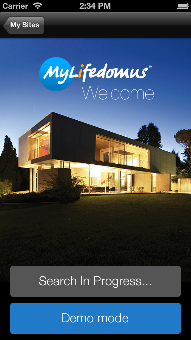 Emulate iPhone app MyLifedomus KNX using MyAndroid