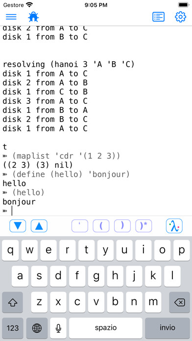 Emulate iPhone app My Lisp using MyAndroid