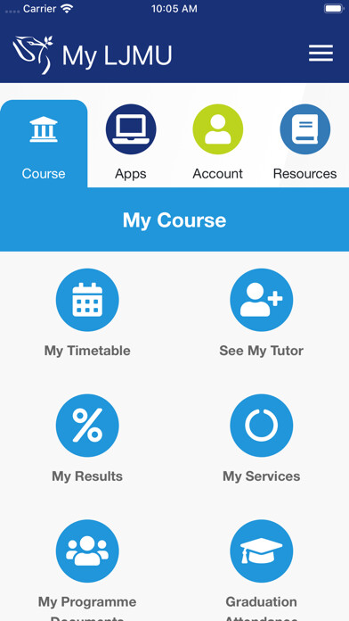 Emulate iPhone app My LJMU using MyAndroid