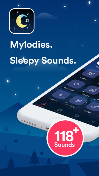 Emulate iPhone app Mylodies - Sleepy Sounds using MyAndroid