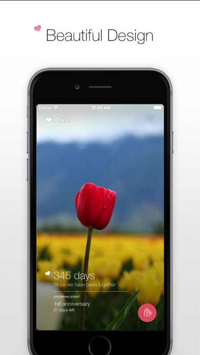 Emulate iPhone app My Luv for couples using MyAndroid