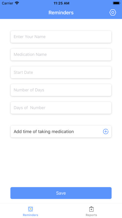 Emulate iPhone app My Medication Reminder using MyAndroid