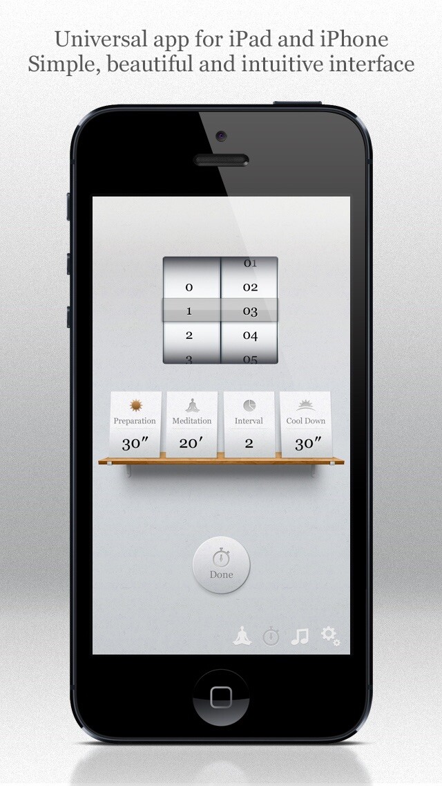 Emulate iPhone app My Meditation Timer using MyAndroid Emulate iPhone app My Meditation Timer using MyAndroid