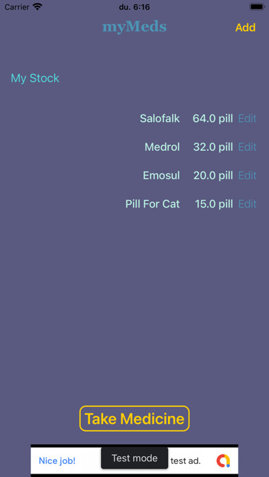 Emulate iPhone app myMeds Pill Counter using MyAndroid Emulate iPhone app myMeds Pill Counter using MyAndroid