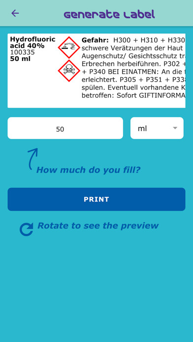 Emulate iPhone app My M Safety - SDS & Label using MyAndroid
