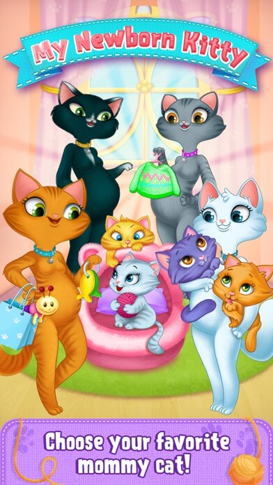 Emulate iPhone app My Newborn Kitty - Fluffy Care using MyAndroid