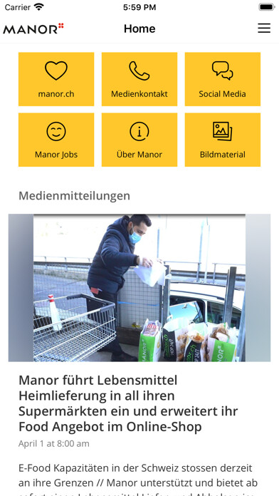 Emulate iPhone app myNews Manor using MyAndroid