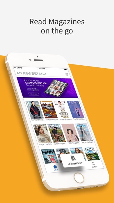 Emulate iPhone app myNEWSSTAND using MyAndroid