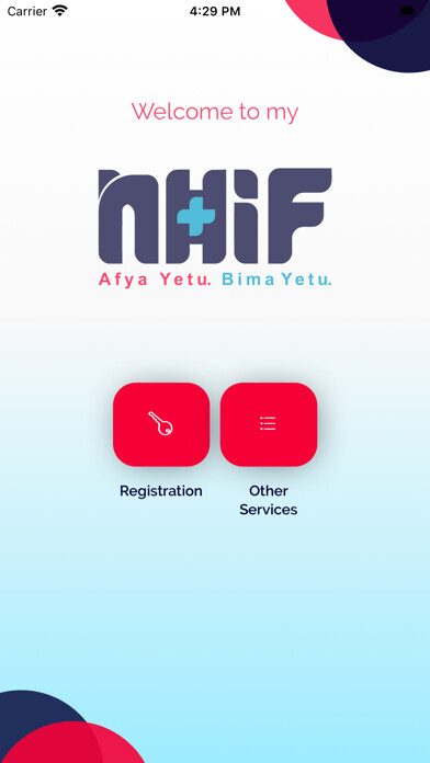 Emulate iPhone app My NHIF Selfcare Application using MyAndroid