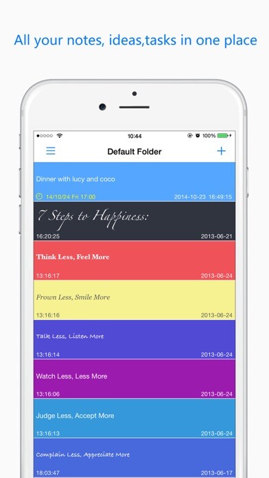 Emulate iPhone app My Notes Safe Pro using MyAndroid