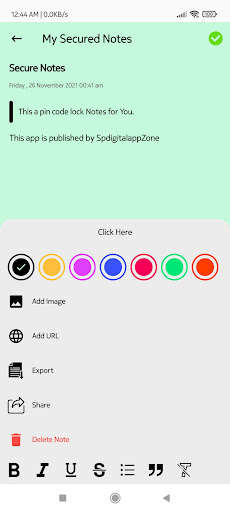 Emulate Android APK My Notes with Lock Emulate Android APK My Notes with Lock