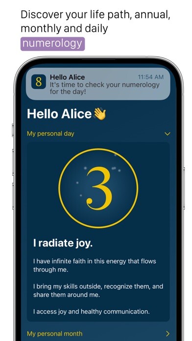 Emulate iPhone app My Numerology App using MyAndroid