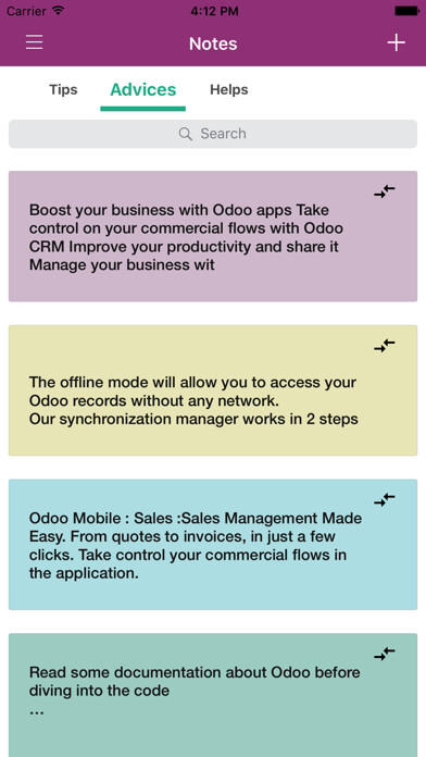 Emulate iPhone app MyOdoo using MyAndroid