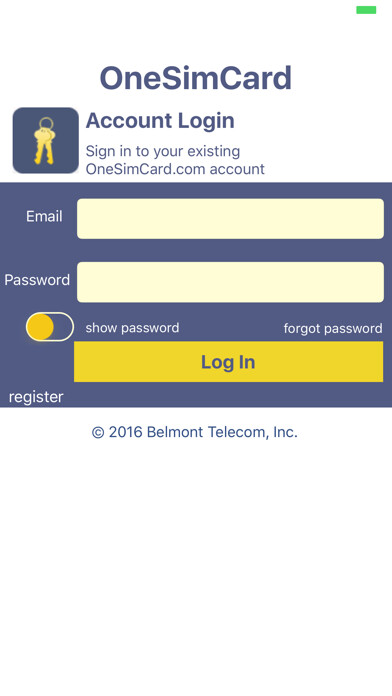 Emulate iPhone app My OneSim using MyAndroid