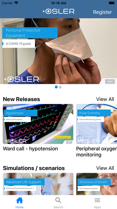 Emulate iPhone app My Osler using MyAndroid