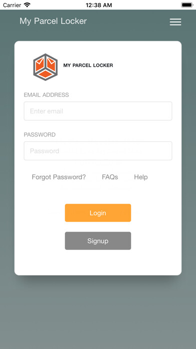 Emulate iPhone app My Parcel Locker using MyAndroid