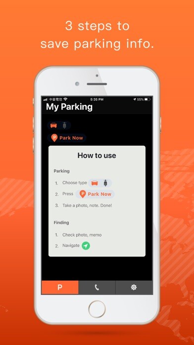 Emulate iPhone app My Parking - Find My Car using MyAndroid