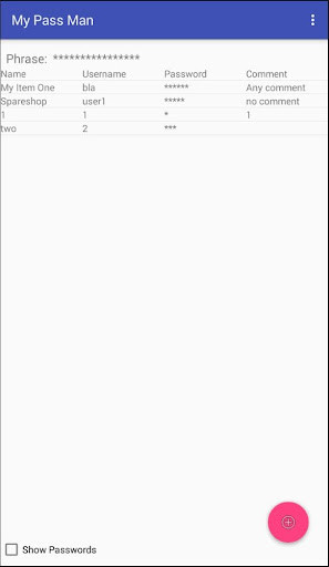 Run android online APK My Pass Man - My Password Manager from MyAndroid or emulate My Pass Man - My Password Manager using MyAndroid