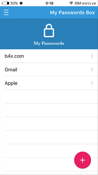 Emulate iPhone app My Password Box using MyAndroid Emulate iPhone app My Password Box using MyAndroid