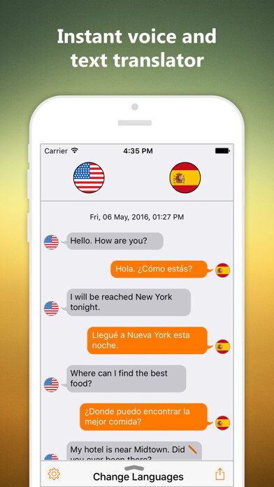 Emulate iPhone app My Personal Secretary 2 – Live Text Translator using MyAndroid