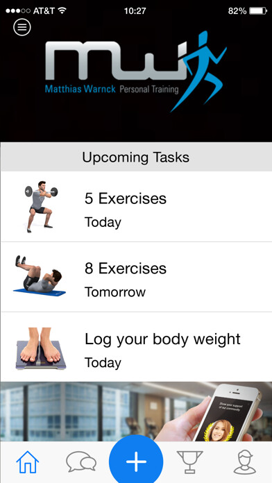 Emulate iPhone app MyPersonalTrainer - FitnessApp using MyAndroid Emulate iPhone app MyPersonalTrainer - FitnessApp using MyAndroid